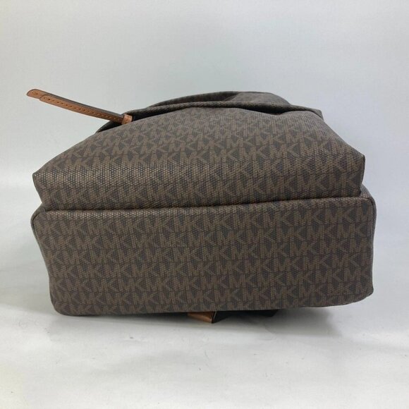 Michael Kors 30T0G04B6B Bag Monogram SLATER Backpack PVC/Leather Brown Unused - Picture 16 of 16